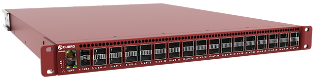 Cubro EXA32400 Network Packet Broker, view from side