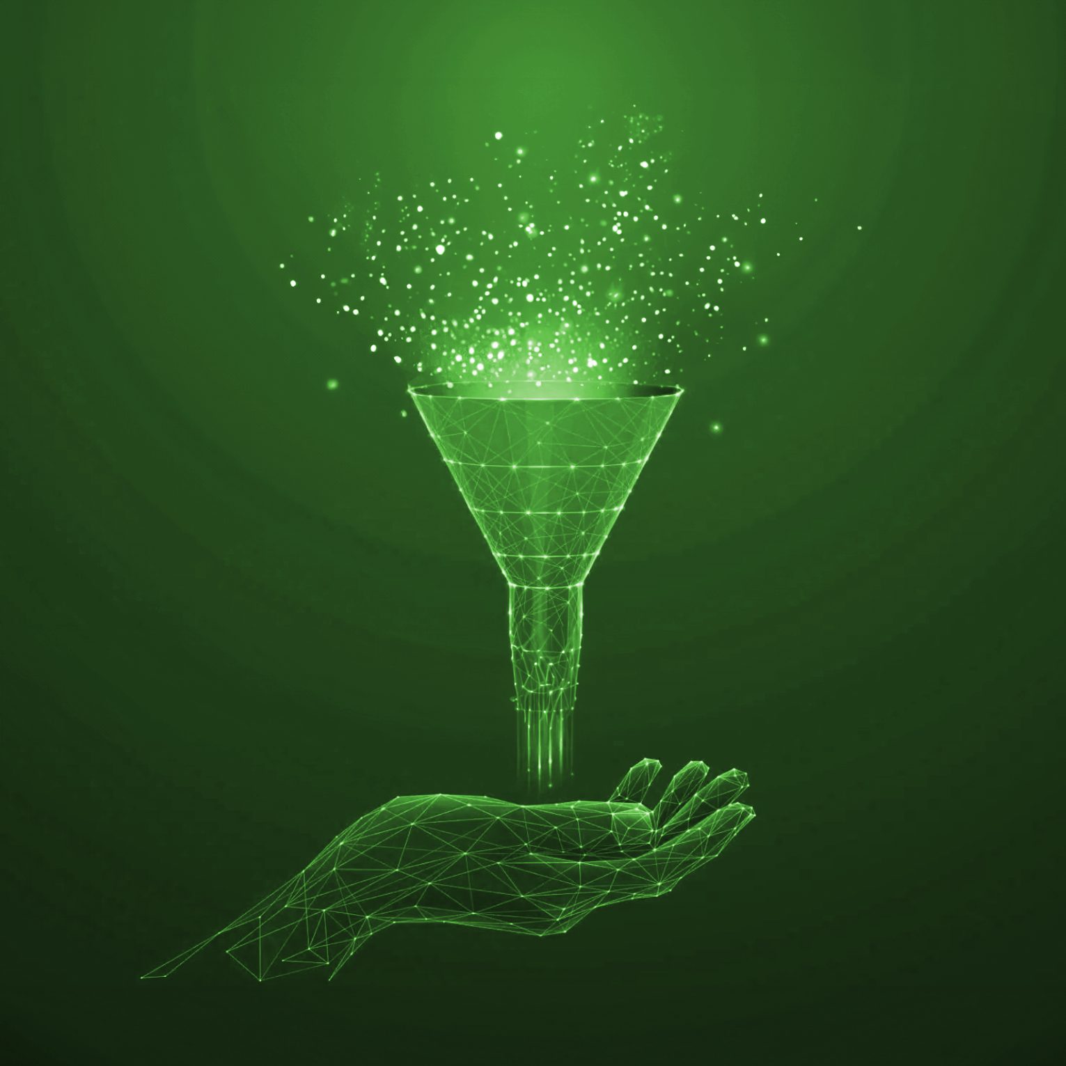 image with a funnel for Cubro Network Visibility solution Omnia MA