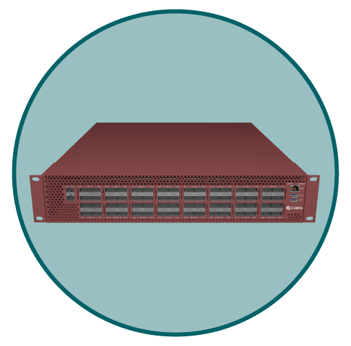 Cubro Network Visibility icon with a real image for Network Packet Broker EXA64100